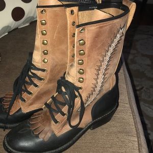 Jeffrey Campbell Leather Boots size 8.5